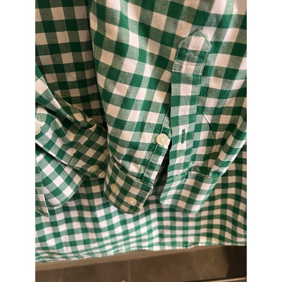 Tommy Hilfiger Mens Green Checked Collar LS Button Up Shirt Sz 2XL - Picture 12 of 12